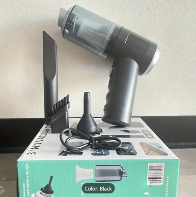 🚗✨ 2-in-1 Portable Vacuum Cleaner